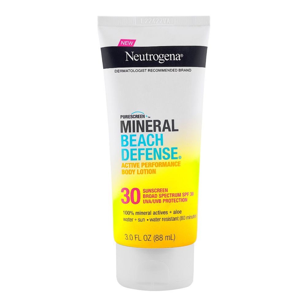 Neutrogena Purescreen Minreal Beach Defense Body Lotion SPF-30, 88ml - Front View