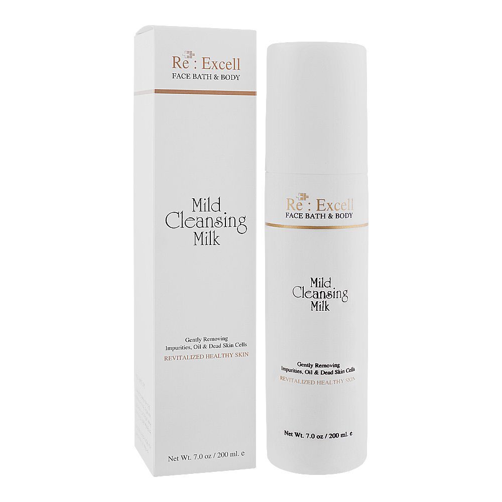 Re : Excell Face Bath & Body Mild Cleansing Milk, 200ml - Front View