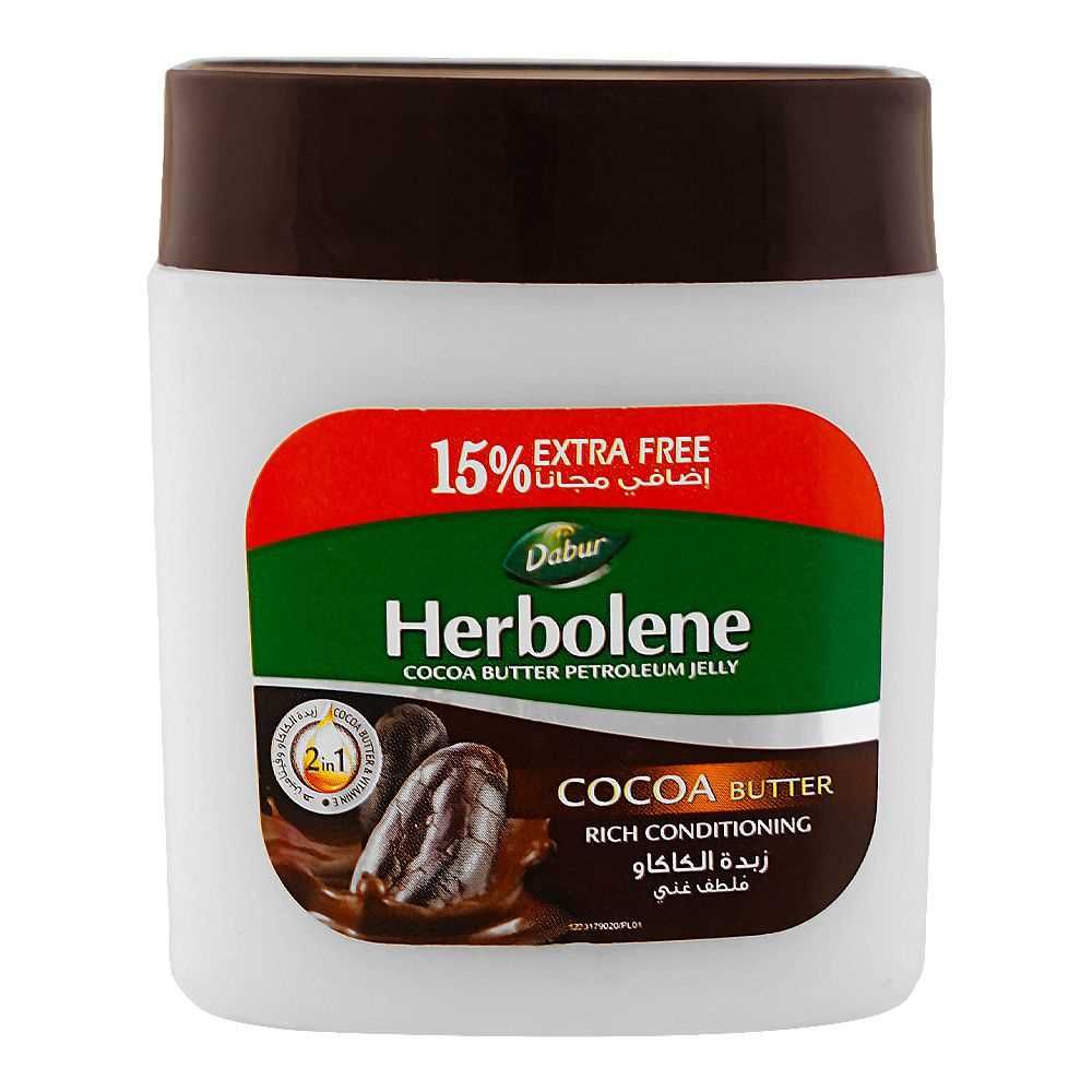 Dabur Herbolene Cocoa Butter Petroleum Jelly, 115ml - Front View