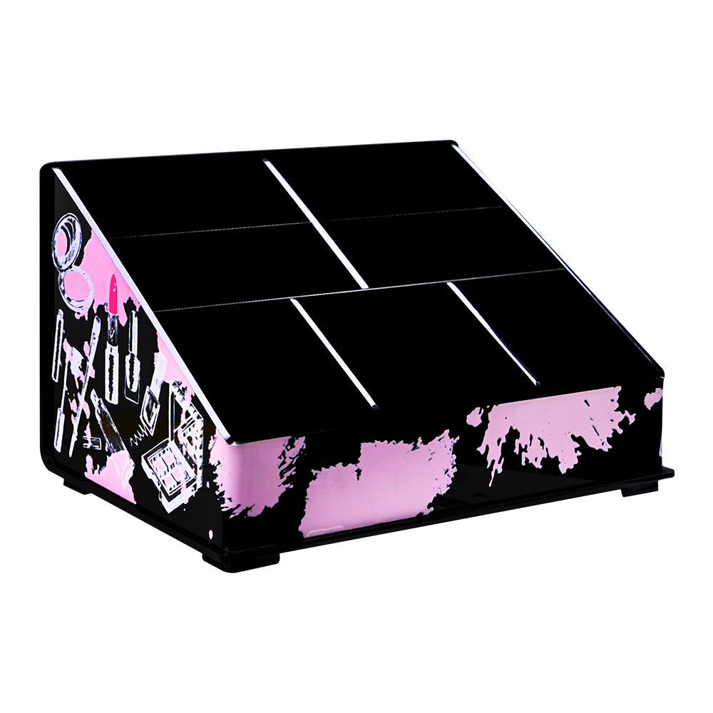 Kaligon Beauty Organizer, 8003-Black - Front View