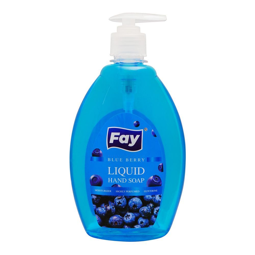 Fay Blue Berry Liquid Hand Wash, 500ml - Front View
