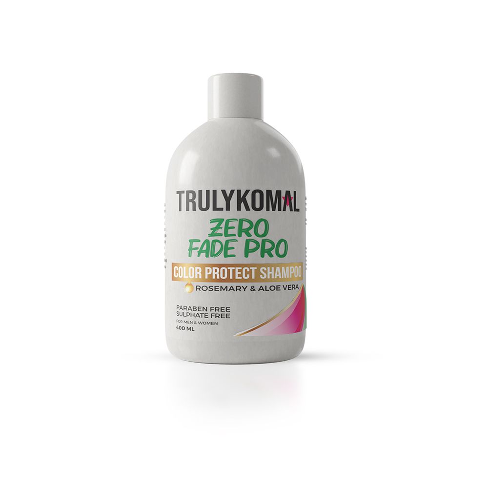 Truly Komal Zero Fade Pro Color Protect Shampoo, For Men & Women, 400ml - Front View