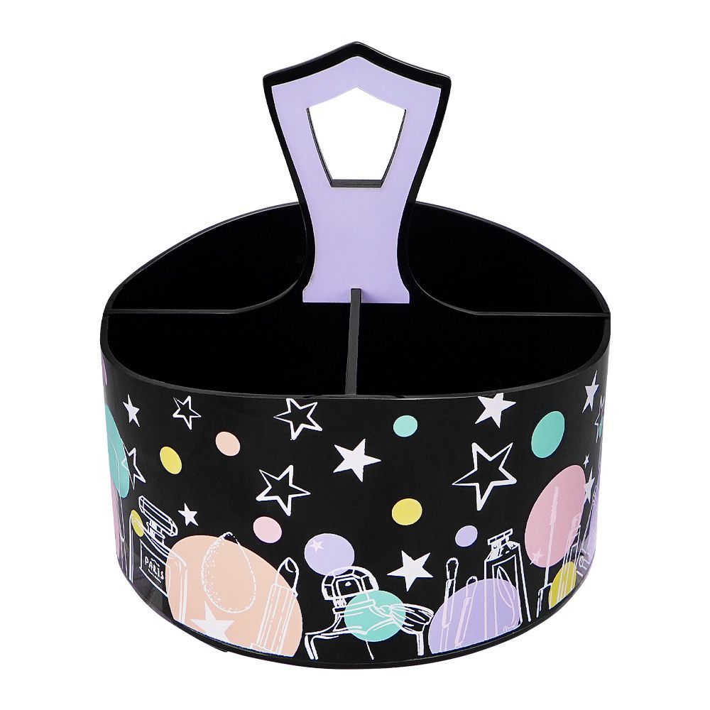 Kaligon Beauty Organizer, 8005-Black - Front View