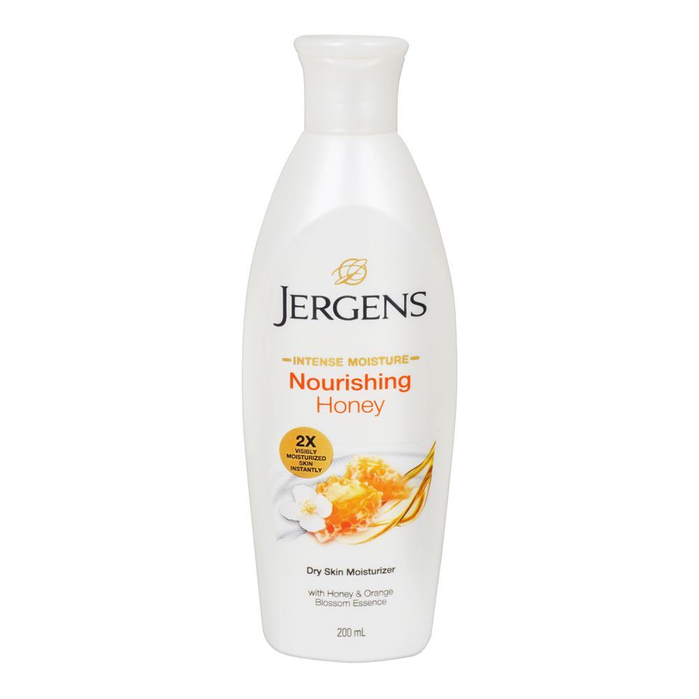Jergens Nourishing Honey Body Lotion, For Dry Skin, 200ml - Front View