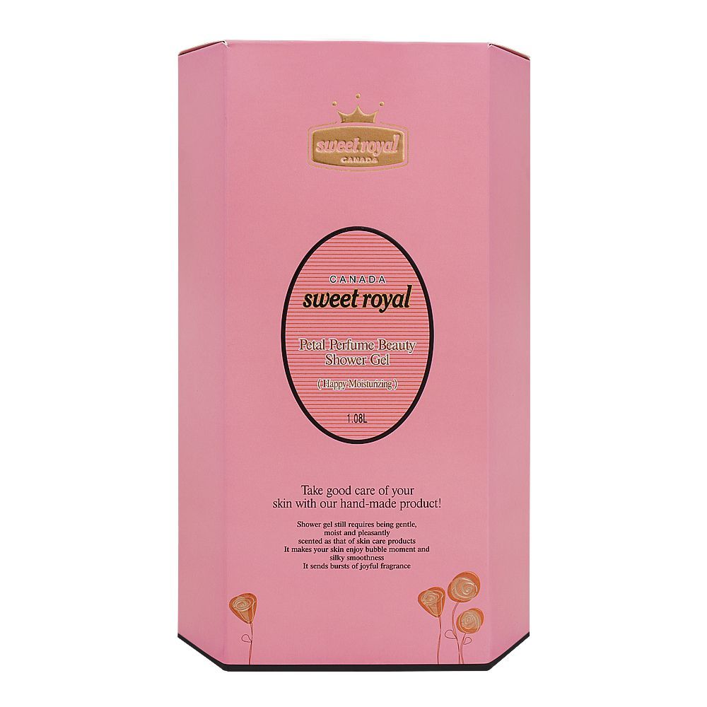 Sweet Royal Canada Happy Moisturizing Shower Gel, 1.08 Liter - Front View