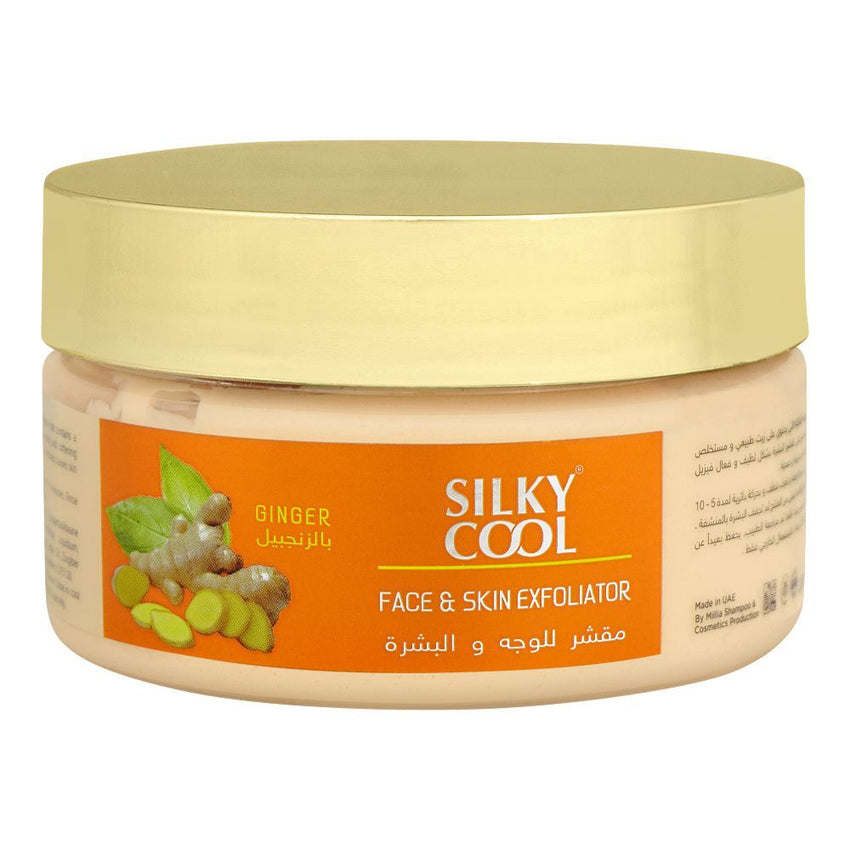 Silky Cool Ginger Face & Skin Exfoliator, 200ml - Front View