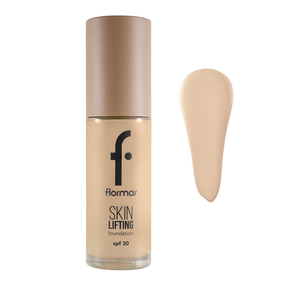 Flormar Skin Lifting Foundation SPF30, 100 Sand - Front View