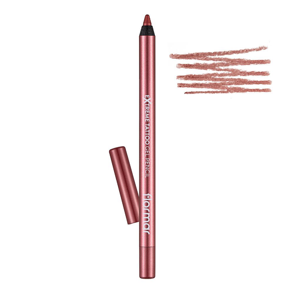 Flormar Extreme Tattoo Gel Pencil, 09 Pink Star - Front View