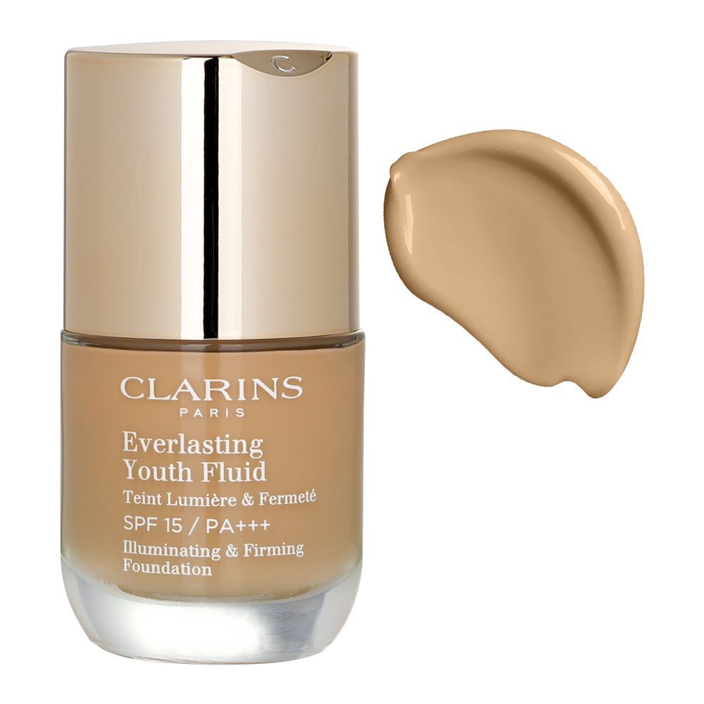 Clarins Paris Everlasting Youth Fluid Illuminating & Firming Foundation, 110 Honey - Front View