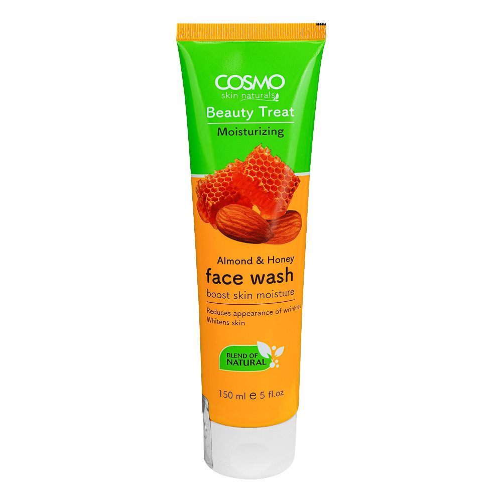 Cosmo Beauty Treat Moisturizing Almond & Honey Face Wash, 150ml - Front View