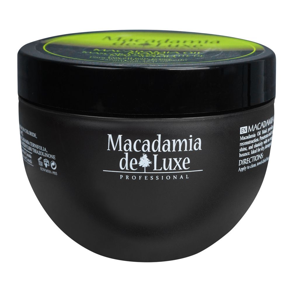 Macadamia De Luxe Macadamia Oil Mask, 250ml - Front View