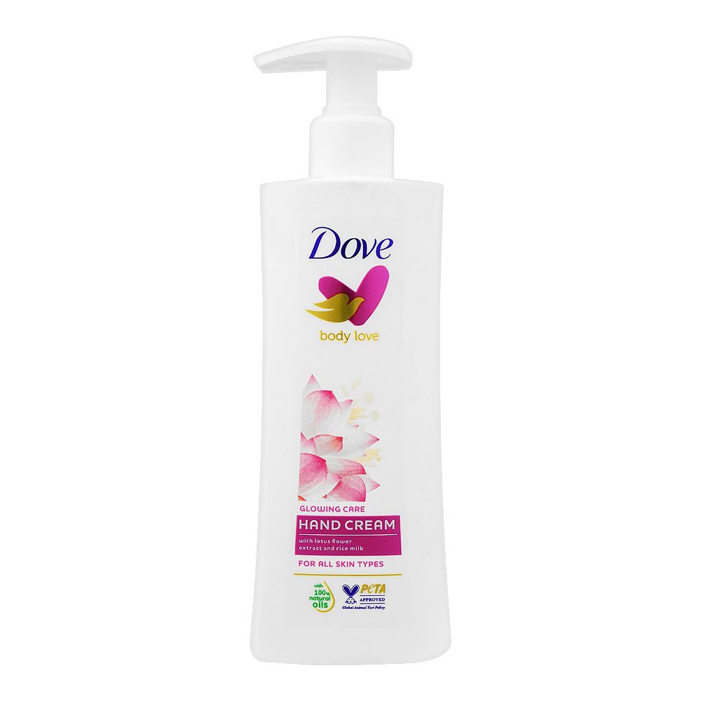 Dove Baby Love Glowing Care Hand Cream, For All Skin Types, 250ml - Front View