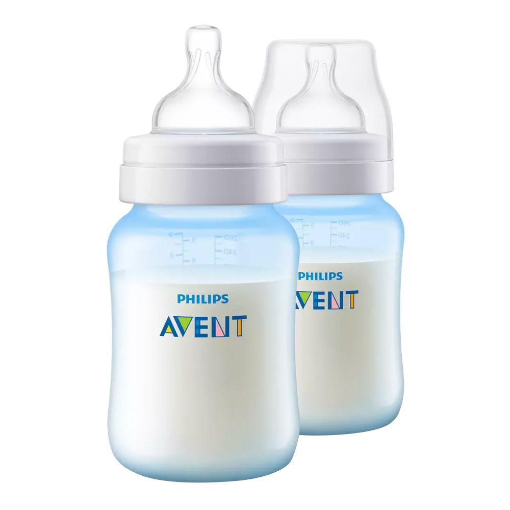 Buy Avent Anti-Colic Wide Neck Feeding Bottle, 2-Pack, 260ml