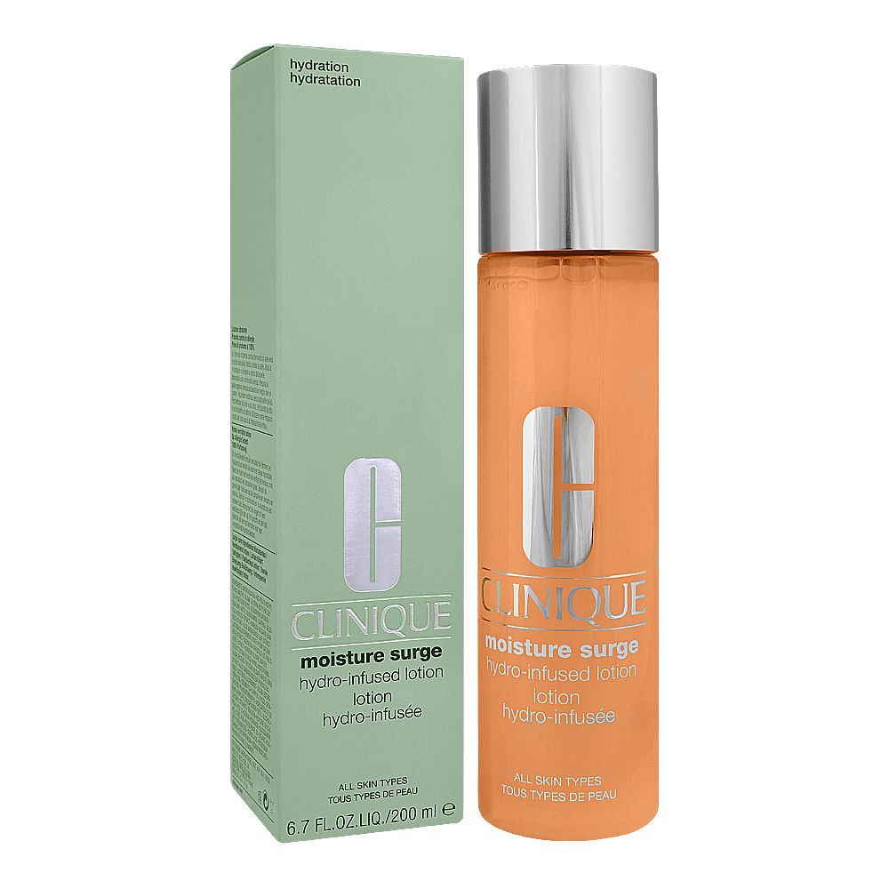 Clinique Moisture Surge Hydro-Infused Lotion, For All Skin Types, 200ml - Front View