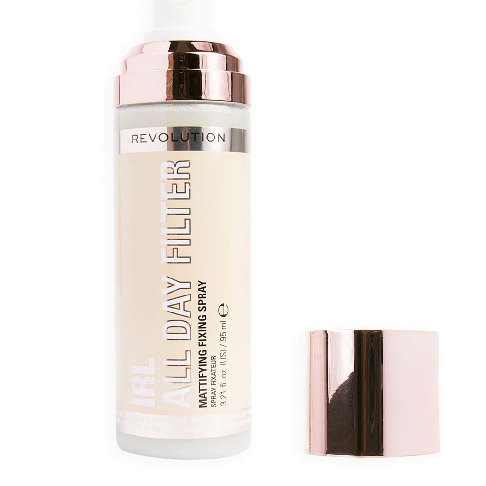 Makeup Revolution IRL All Day Filter Mattifying Fixing Spray, 95ml - Front View