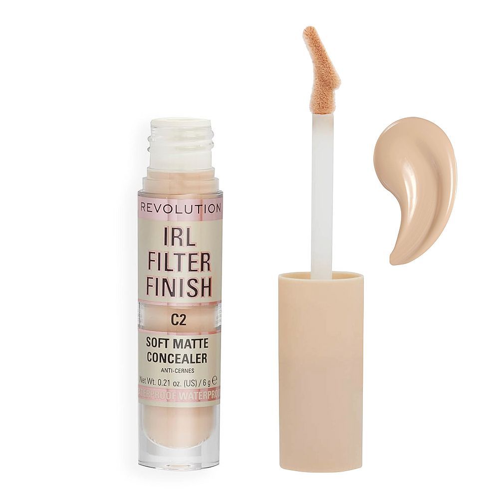 Makeup Revolution IRL Filter Finish Soft Matte Concealer, C2 - Front View
