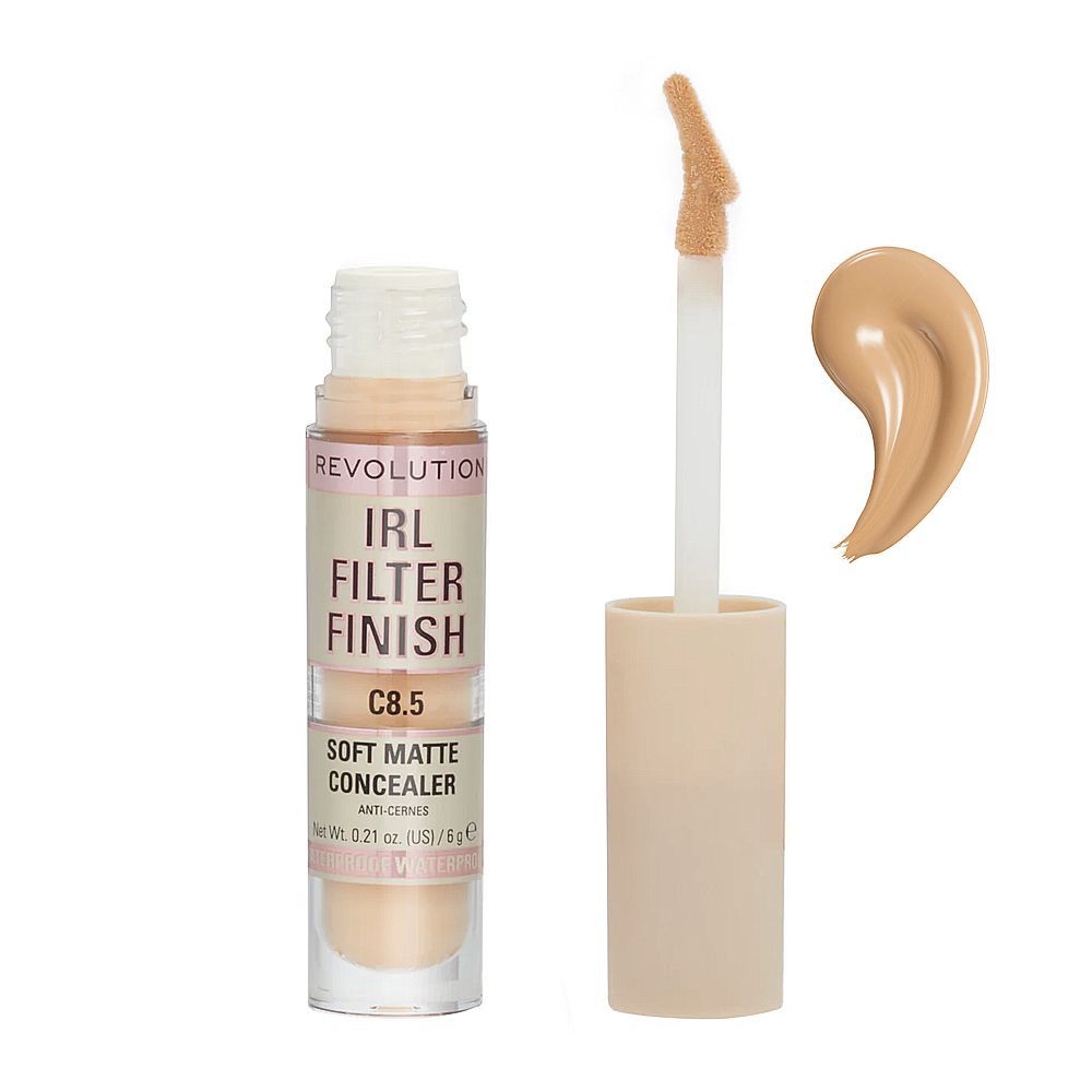Makeup Revolution IRL Filter Finish Soft Matte Concealer, C8.5 - Front View