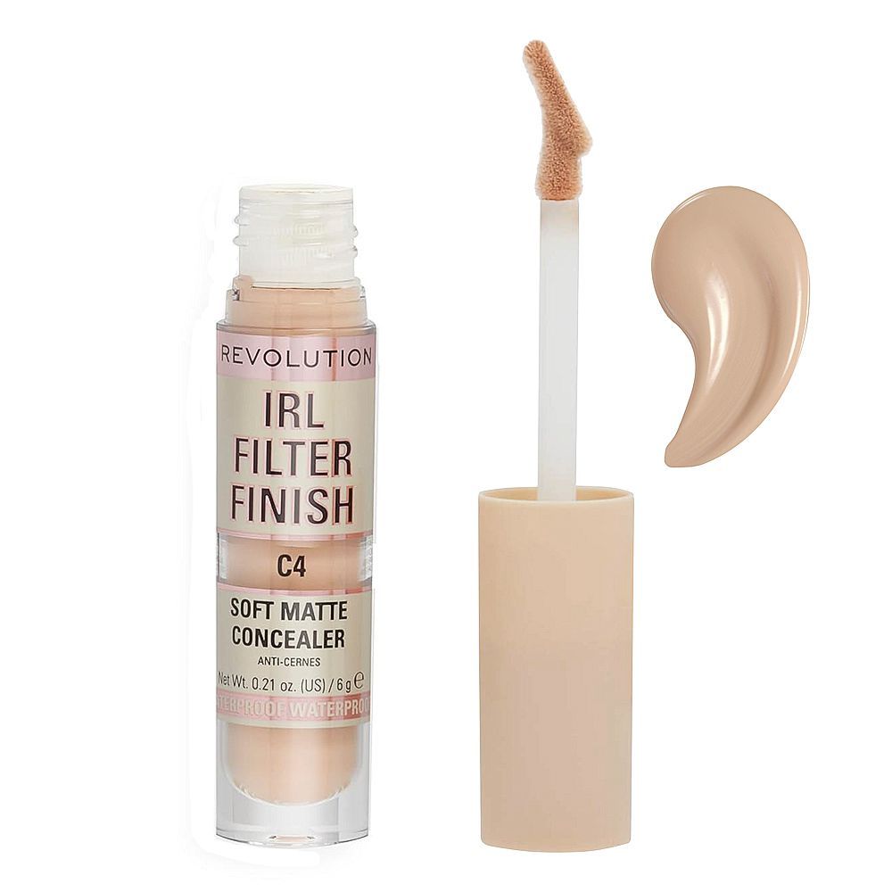 Makeup Revolution IRL Filter Finish Soft Matte Concealer, C4 - Front View