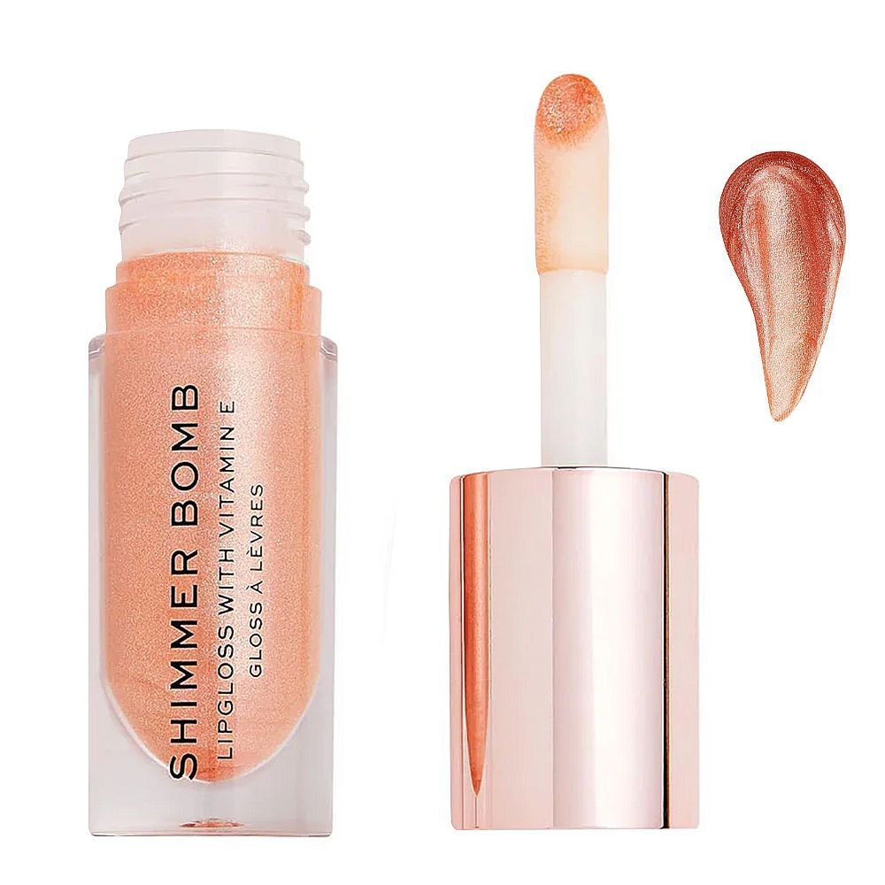 Makeup Revolution Shimmer Bomb Lip Gloss, Gloss Starlight - Front View