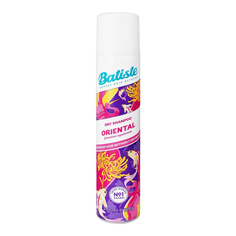 Batiste Oriental Jasmine Opulence, Dry Shampoo, 200ml - Front View