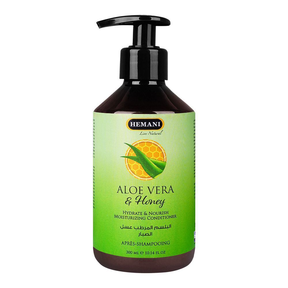 Hemani Aloe Vera & Honey, Moisturizing Conditioner, 300ml - Front View