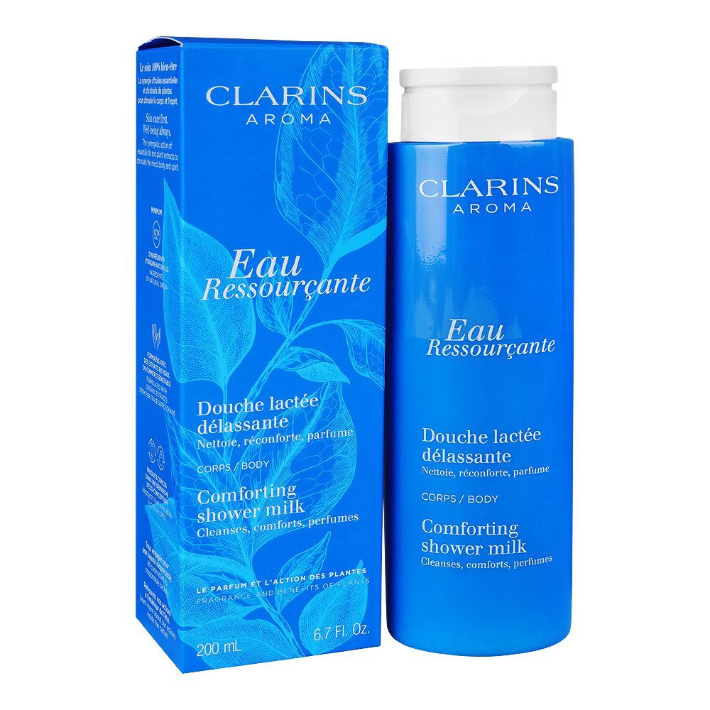 Clarins Eau Ressourcante Comforting Shower Milk, 200ml - Front View