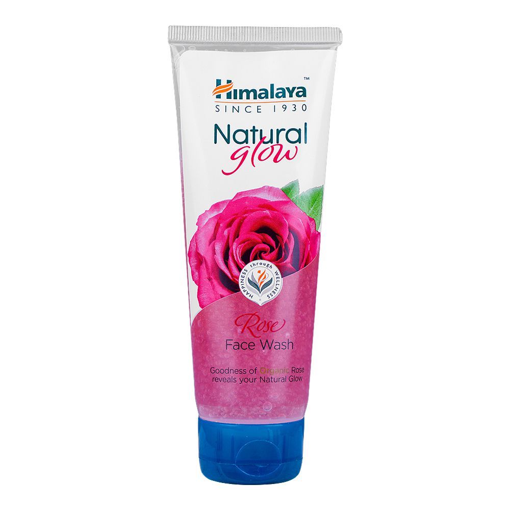 Himalaya Natural Glow Rose Face Wash, For All Skin Types, Removes Impurities and Dullness, 100ml - Front View