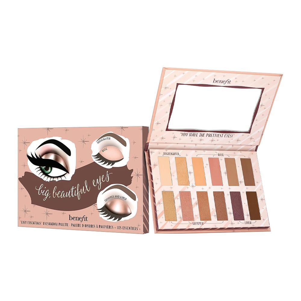 Benefit Big Beautiful Eyeshadow Palette, 12-Shades - Front View