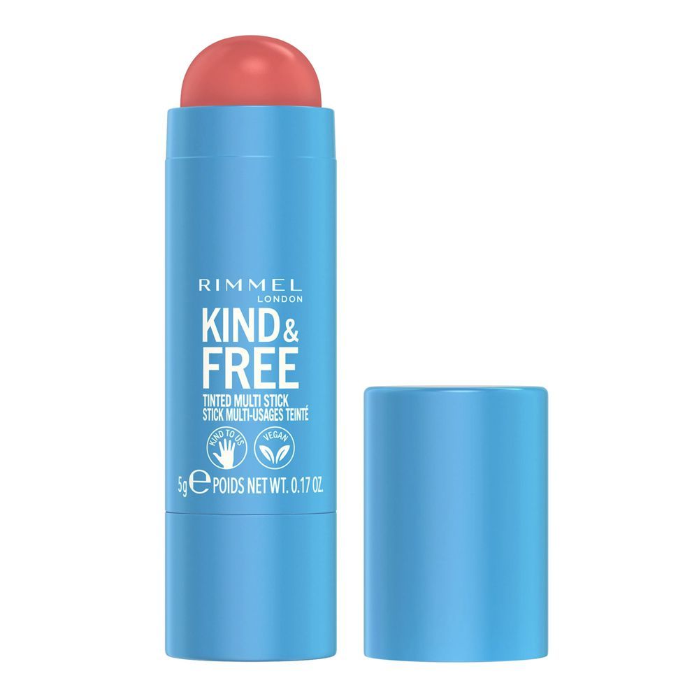 Rimmel London Kind & Free Tinted Multi-Stick, Cheeks & Lips, 001 Caramel Dusk, 5g - Front View