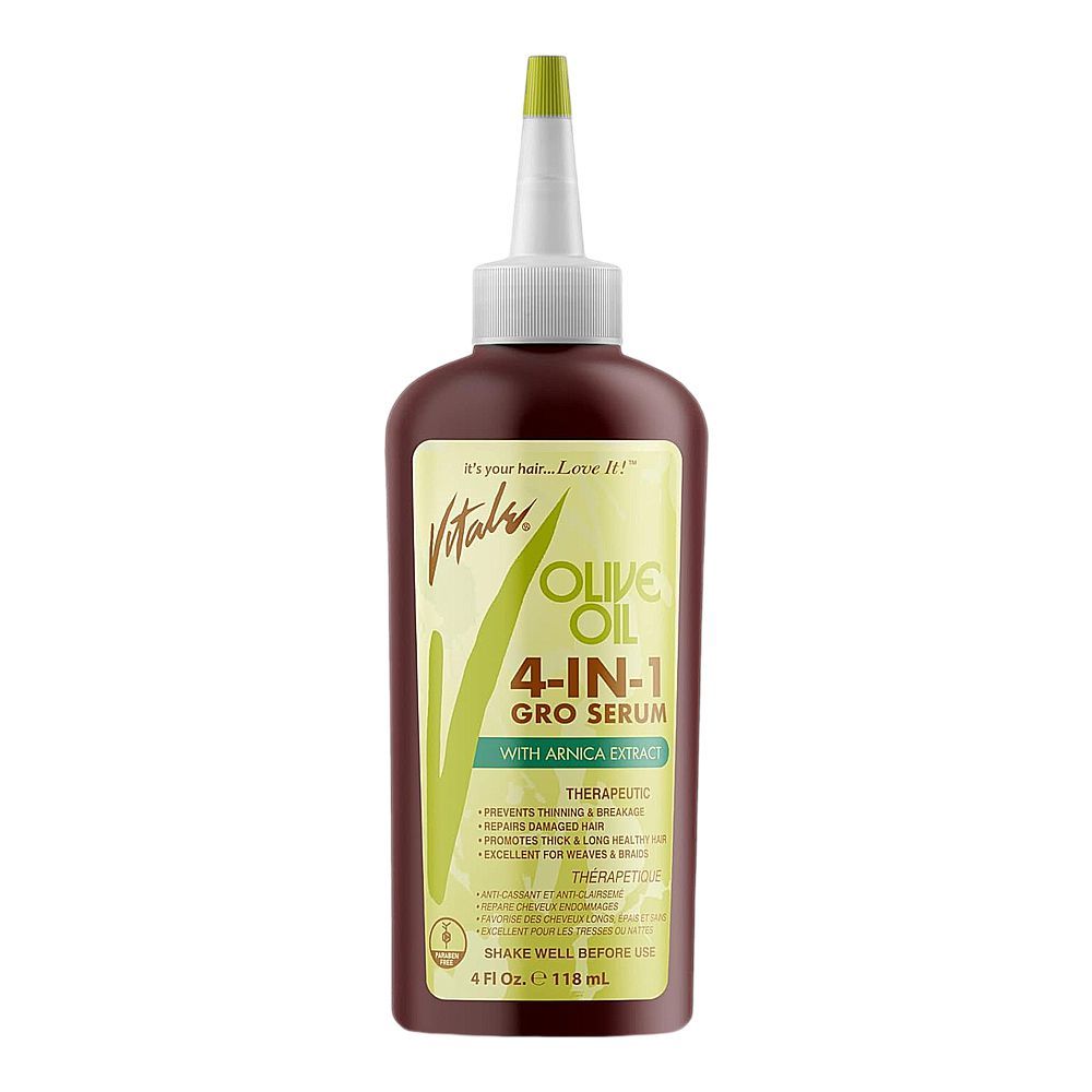 Vitale Olive Oil 4-In-1 Hair Growth Serum With Arnica, Paraben Free, 118ml - Front View