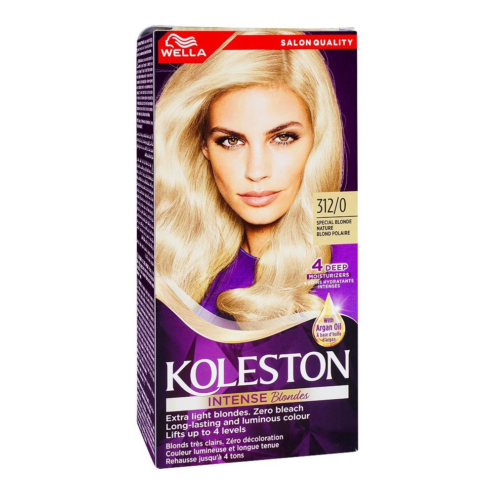 Wella Koleston Intense Blondes Hair Color, 312/0 Special Blonde Natural - Front View