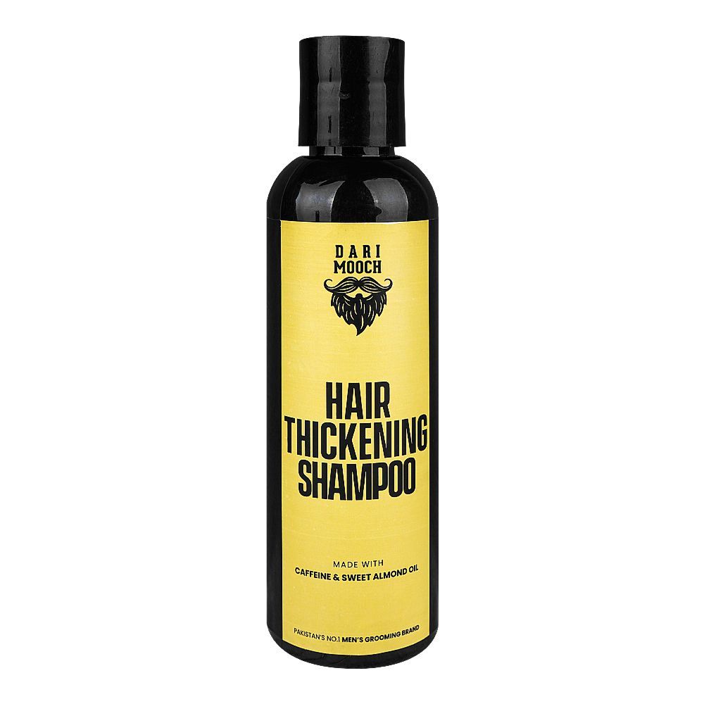 Dari Mooch Hair Thickening Shampoo, Caffeine & Sweet Almond Oil, 180ml - Front View