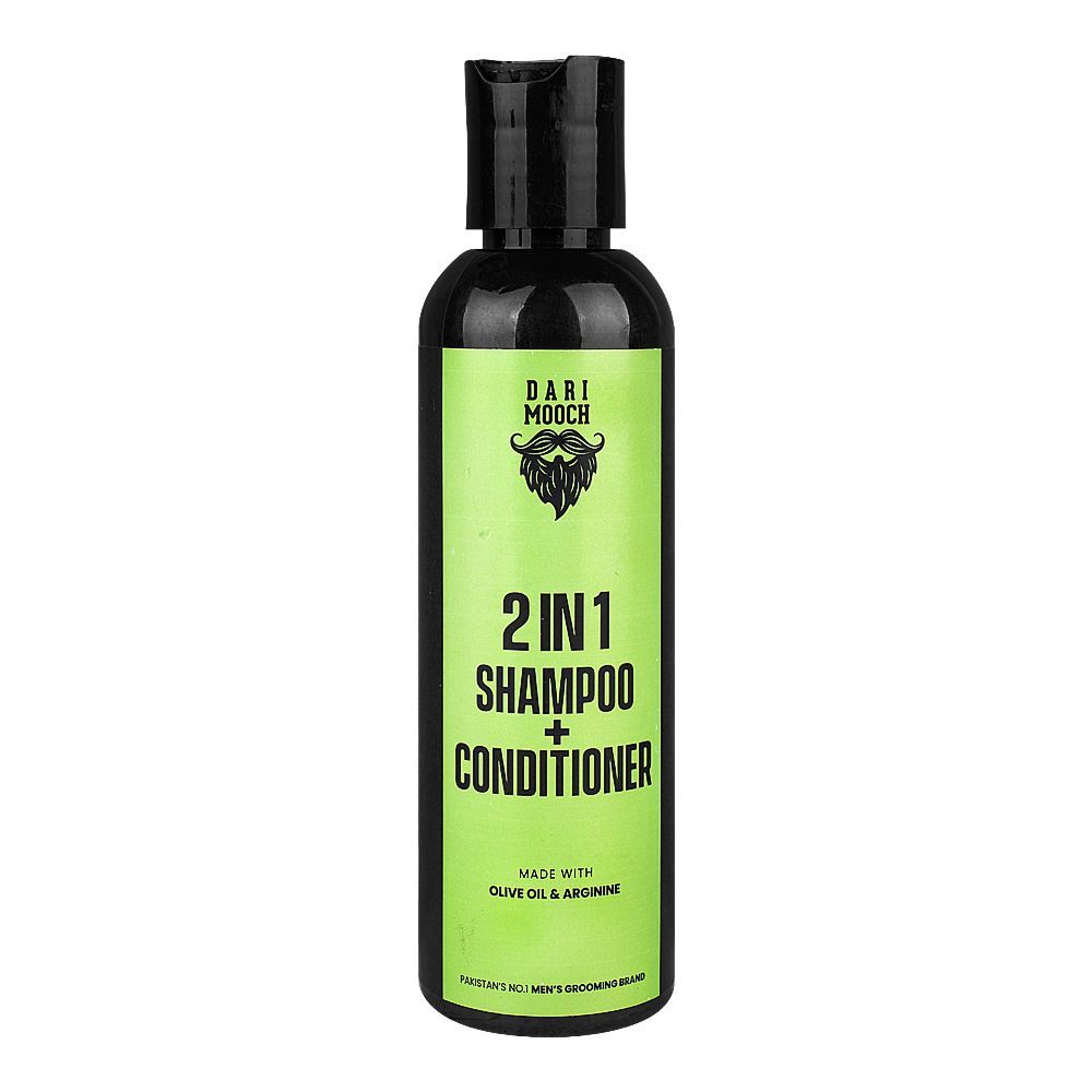 Dari Mooch 2in1 Shampoo+Conditioner, Olive Oil & Arginine, 180ml - Front View