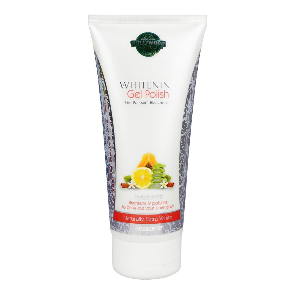Hollywood Style Fruity & Herbal Whitening Gel Polish Tube, 150ml - Front View