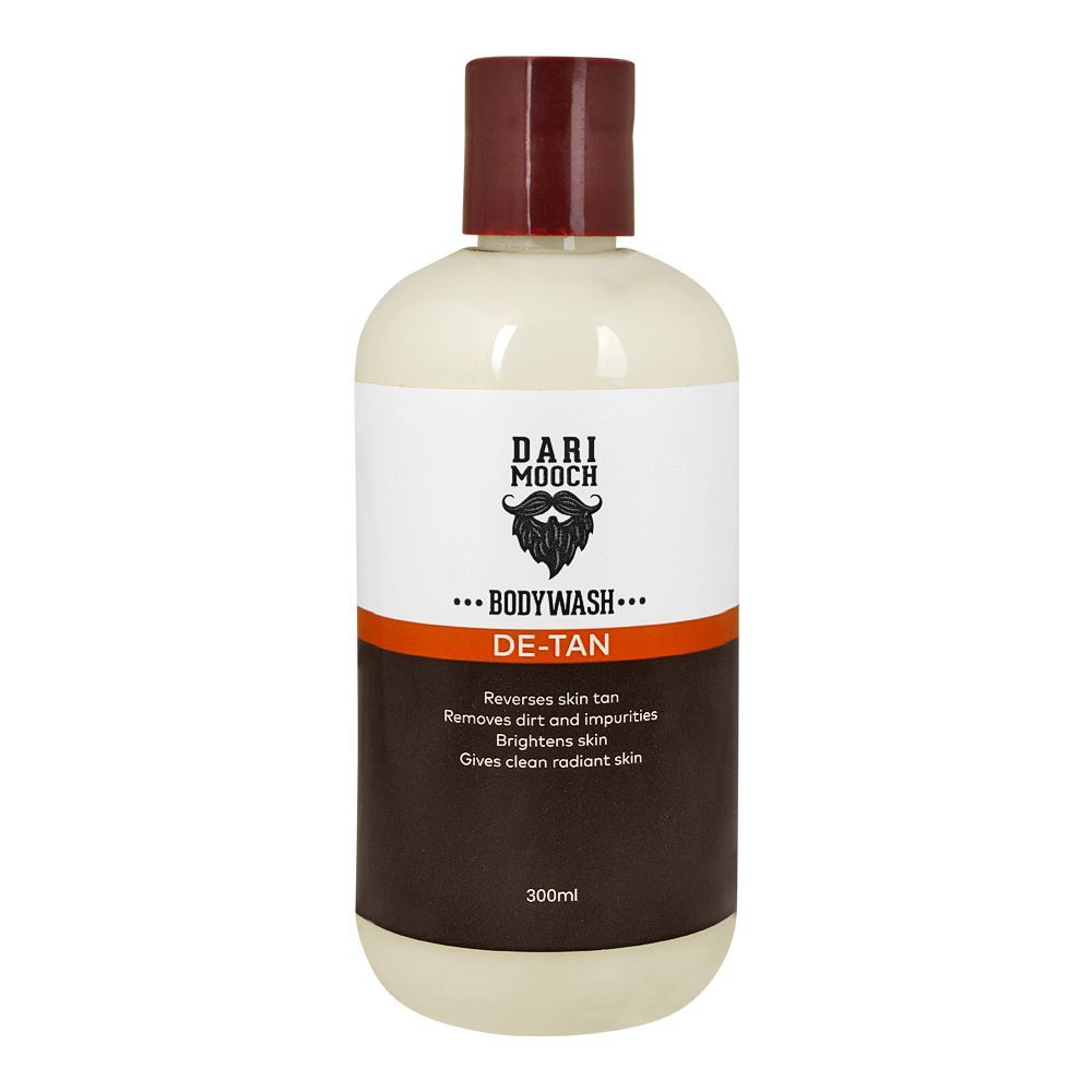 Dari Mooch De-Tan Body Wash, Removes Dirt, Brightens Skin, Gives Clean Radiant Skin, 300ml - Front View