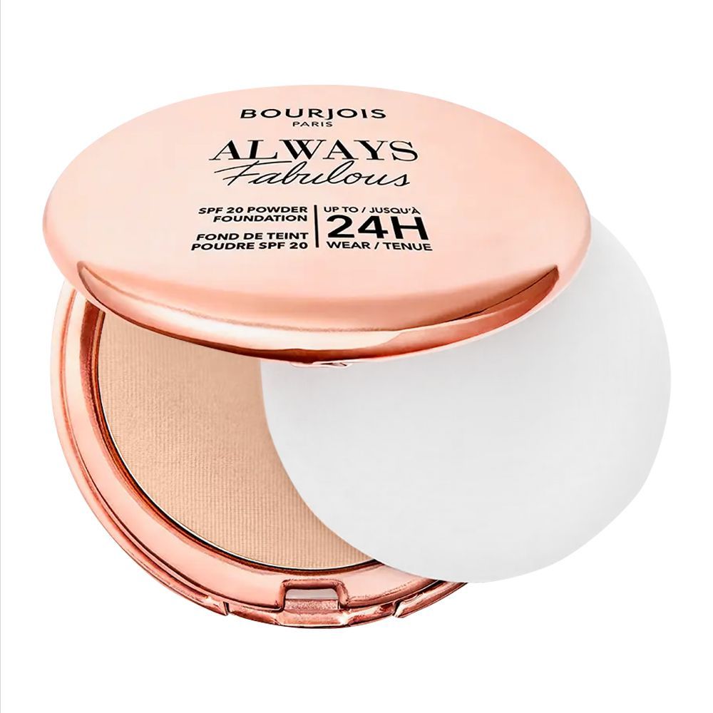 Bourjois Always Fabulous Powder Foundation, SPF 20, 24 Hours Lasting, 300 Rose Sand - Front View
