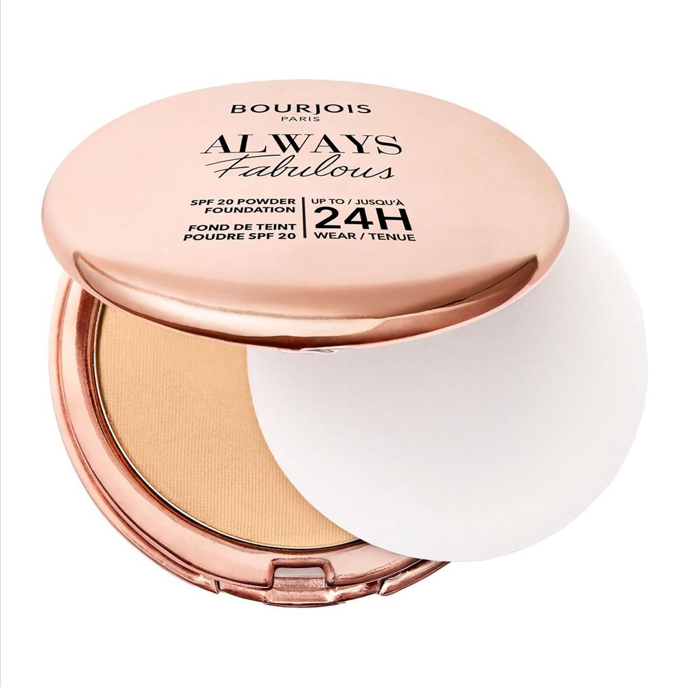 Bourjois Always Fabulous Powder Foundation, SPF 20, 24 Hours Lasting, 310 Beige - Front View