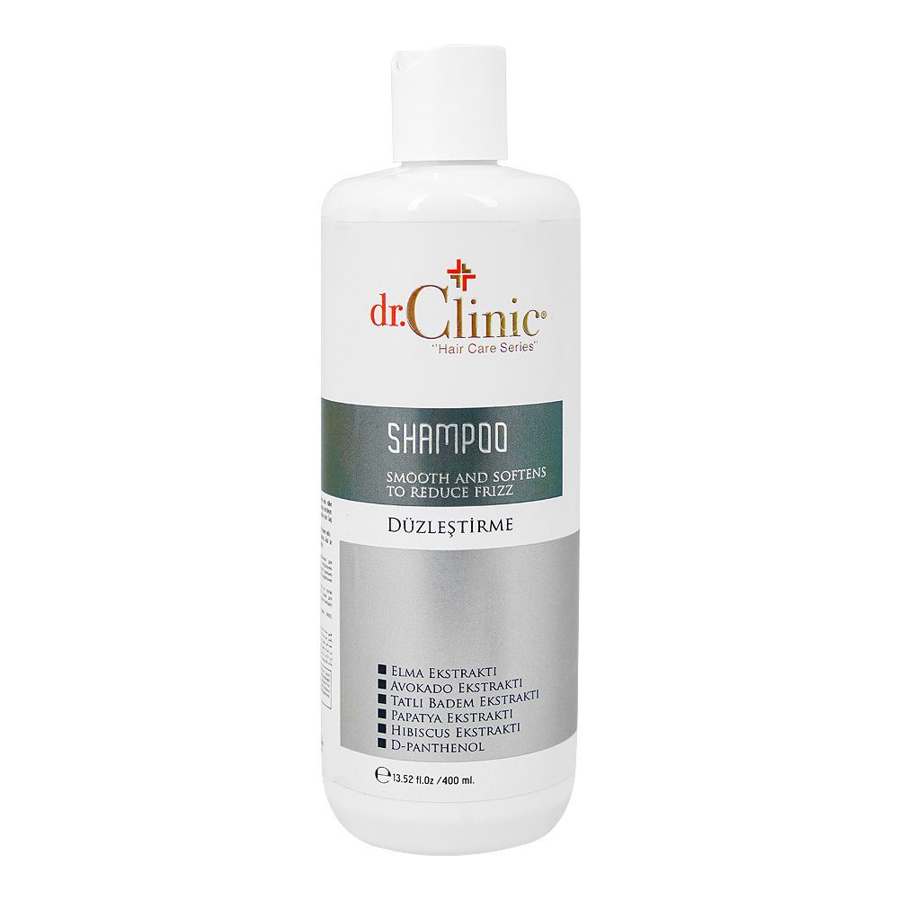 Dr.Clinic Hair Care Series Smooth And Softens To Reduce Frizz Shampoo, 400ml - Front View
