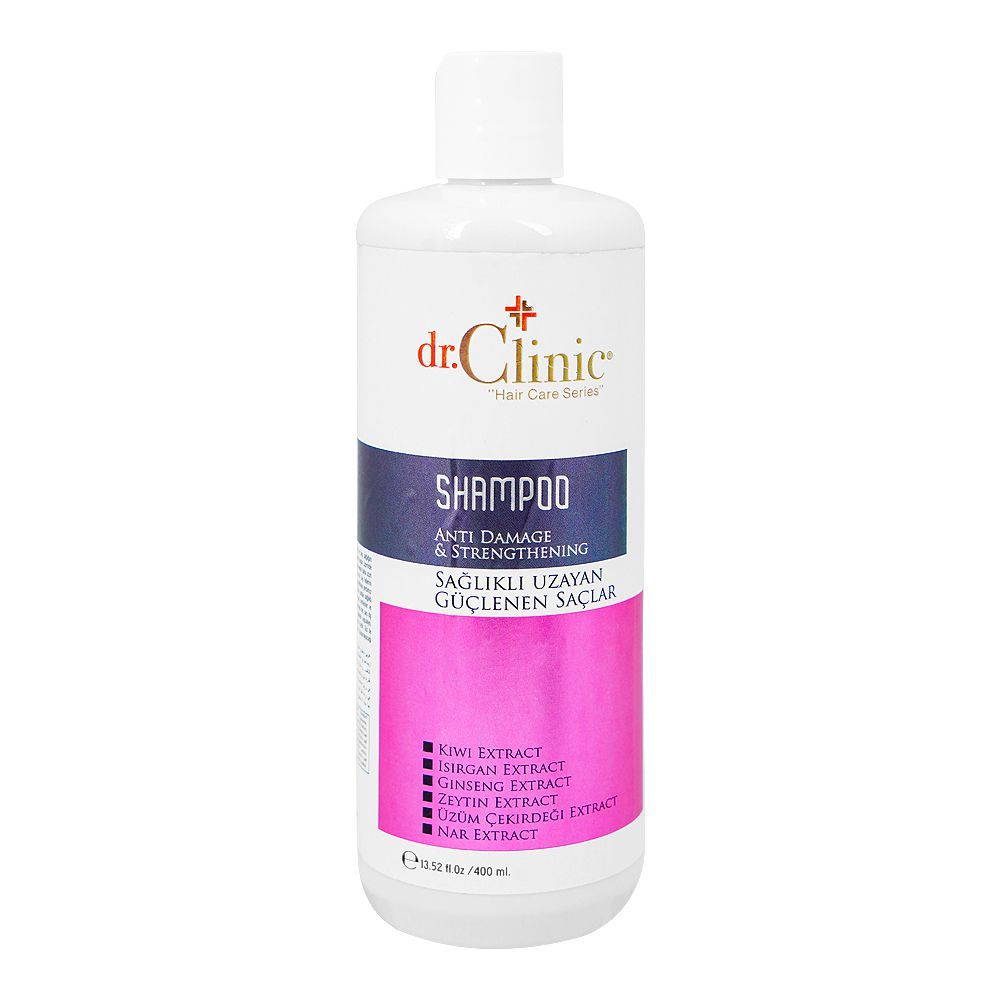 Dr.Clinic Hair Care Series Anti Damage & Strengthening Shampoo, 400ml - Front View