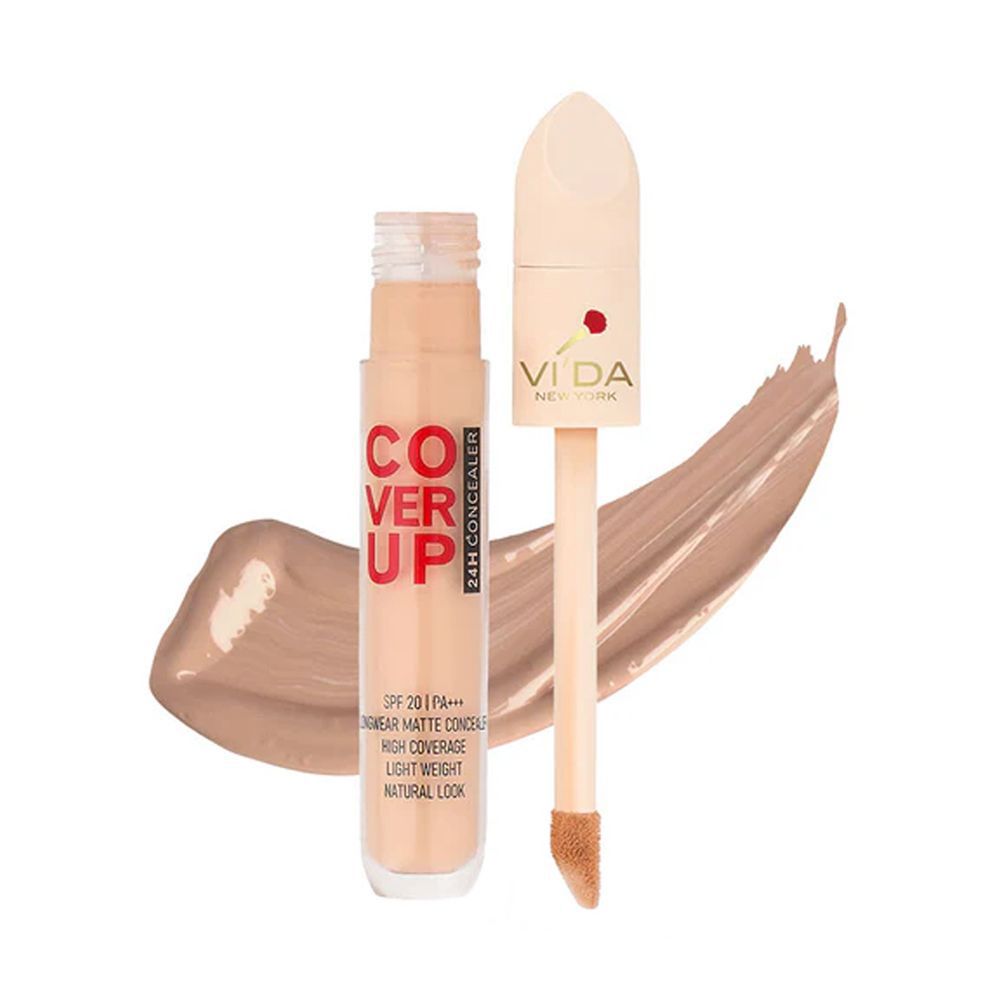 Vi'da New York Cover Up Concealer & Corrector, High Coverage, Lightweight, SPF 20, PA+++, 21 Medium - Front View