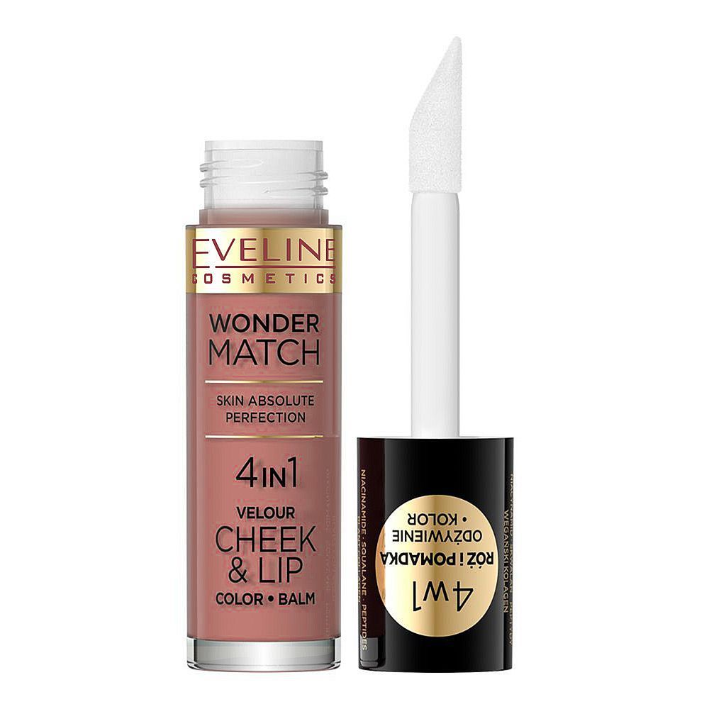 Eveline Wonder Match Skin Absolute Perfection 4in1 Velour Cheek & Lip Color+Balm, No. 05, 4.5ml - Front View