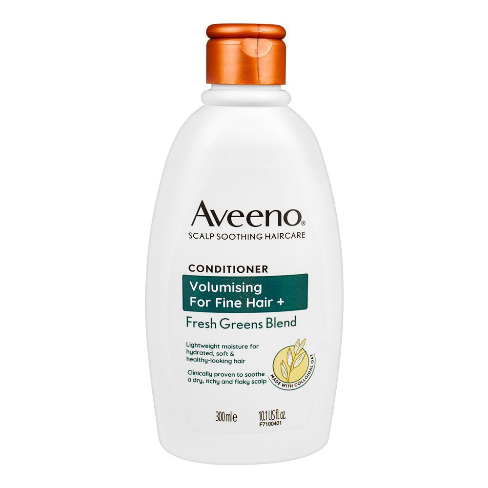 Aveeno Fresh Greens Blend Volumizing Conditioner, For Fine Hair, 300ml - Front View