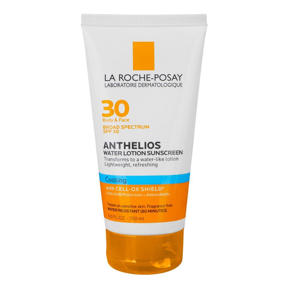 La Roche-Posay Anthelios Cooling Body & Face Water Lotion Sunscreen, SPF-30, 150ml - Front View