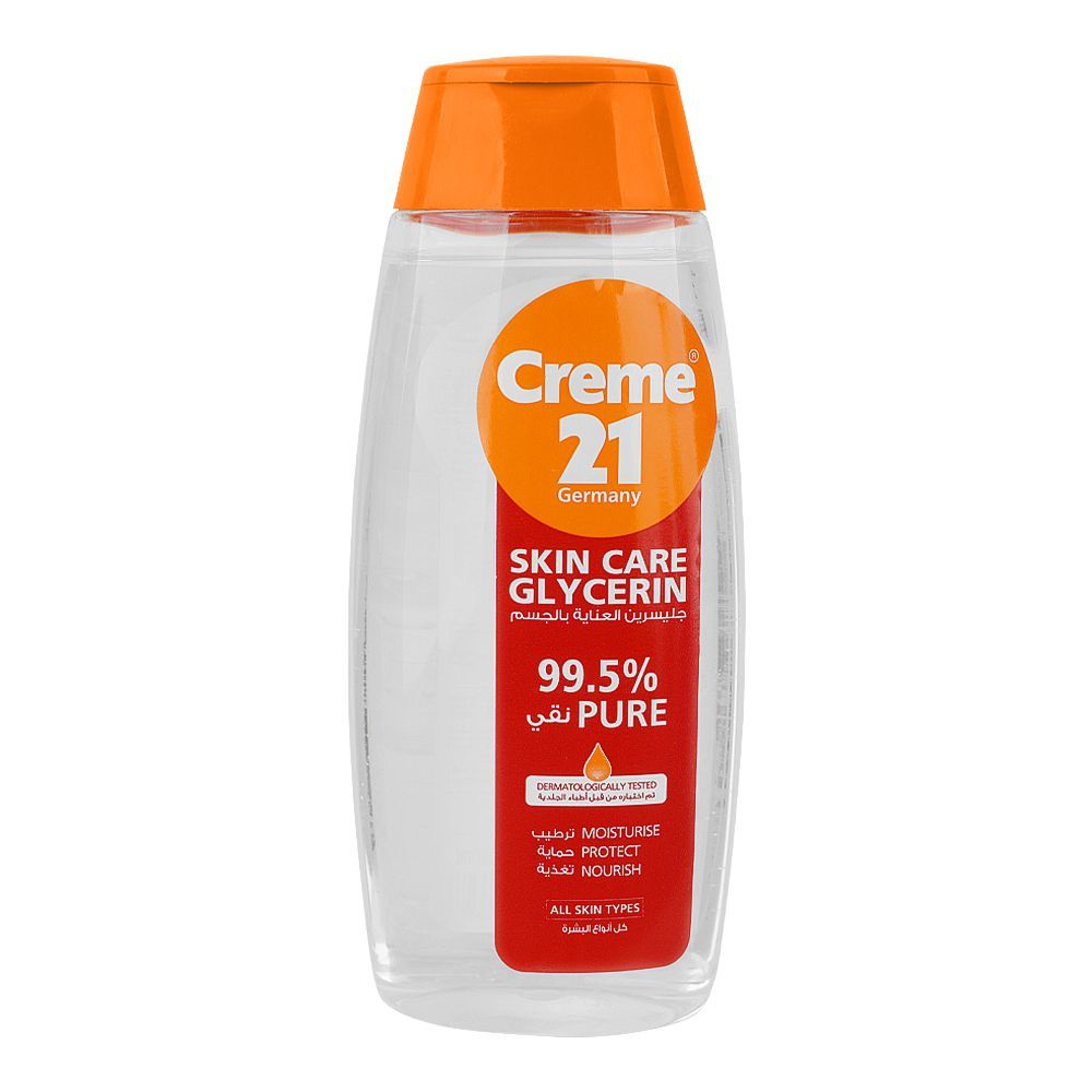 Creme 21 Skin Care With 99.5% Pure Glycerin Oil, For All Skin Types, 200ml - Front View