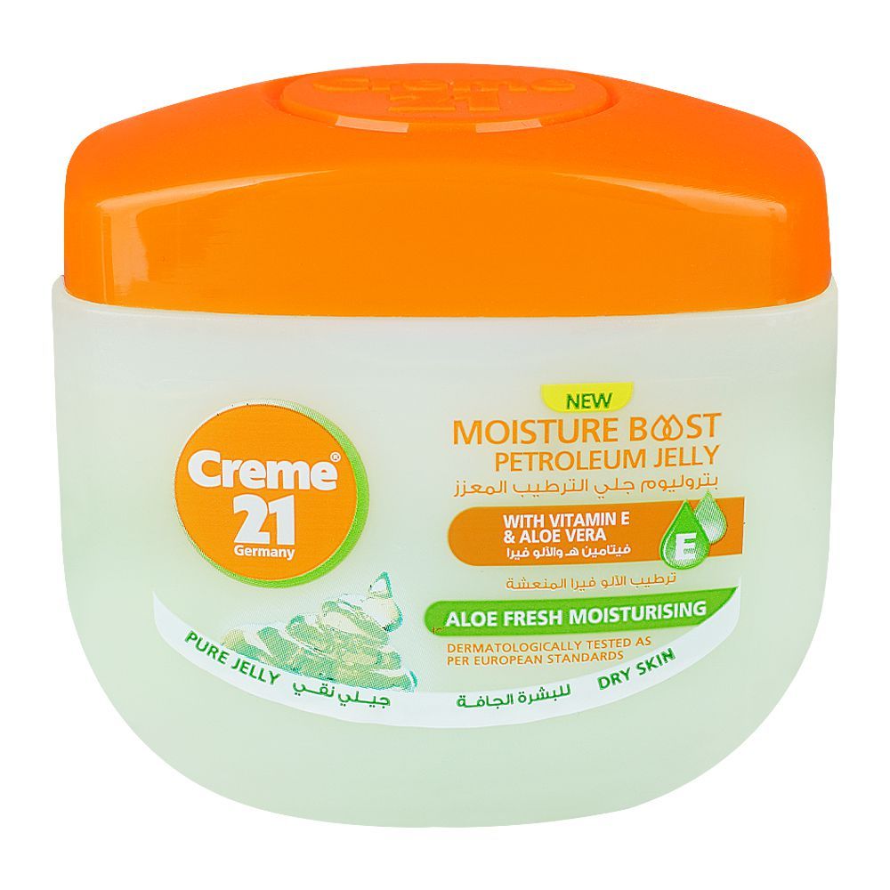 Creme 21 Moisture Aloe Vera Fresh Moisturizing Petroleum Jelly, 100ml - Front View