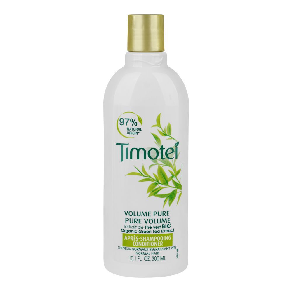 Timotei Pure Volume Apres Shampooing Conditioner With Green Tea Extract, For Normal Hair, 300ml - Front View