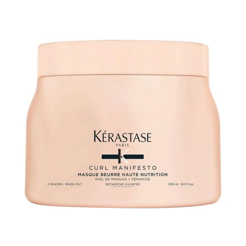Kerastase Curl Manifesto Beurre Haute Nutrition Hair Mask, For Curly and Coily Hair, 500ml - Front View