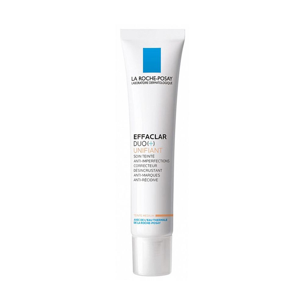 La Roche-Posay Effaclar Duo(+) Unifiant Tinted Anti-Acne Moisturizer 40ml, For Oily Blemish-Prone Skin, 40ml - Front View