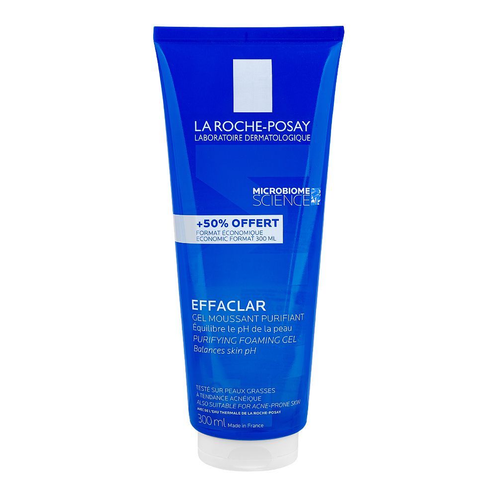 La Roche-Posay Effaclar Purifying Foaming Gel Cleanser, For Oily Sensitive Skin, 300ml - Front View