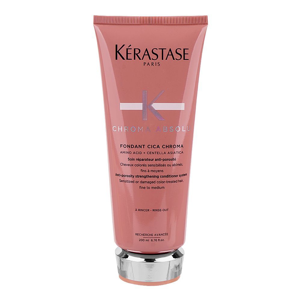 Kerastase Chroma Absolu Fondant Cica Chroma Strengthening Conditioner, For Color Treated Hair, 200ml - Front View